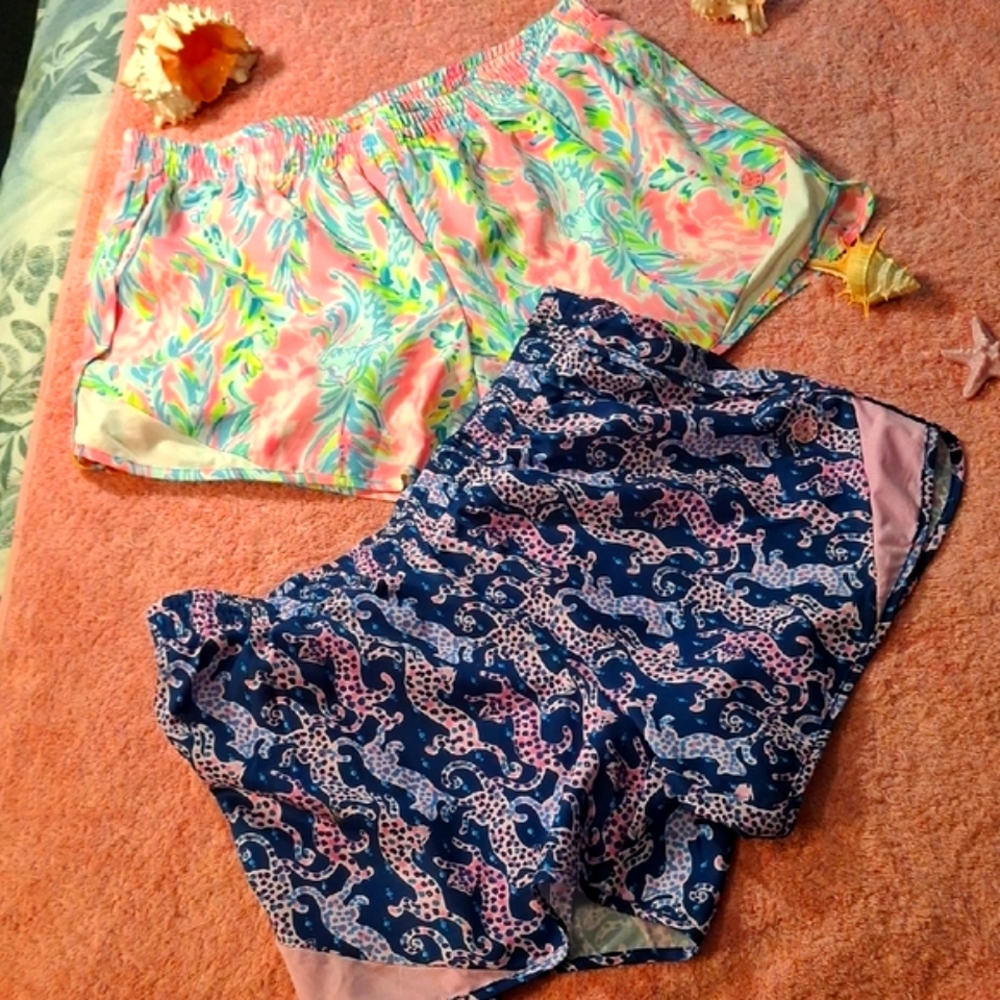 Lilly Pulitzer Shorts - Two Pairs Lily Pulitzer Ocean Trail Shorts Small EUC